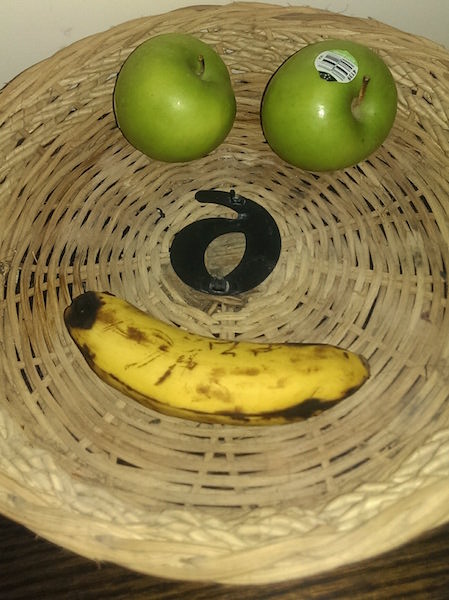 Lonely fruit basket